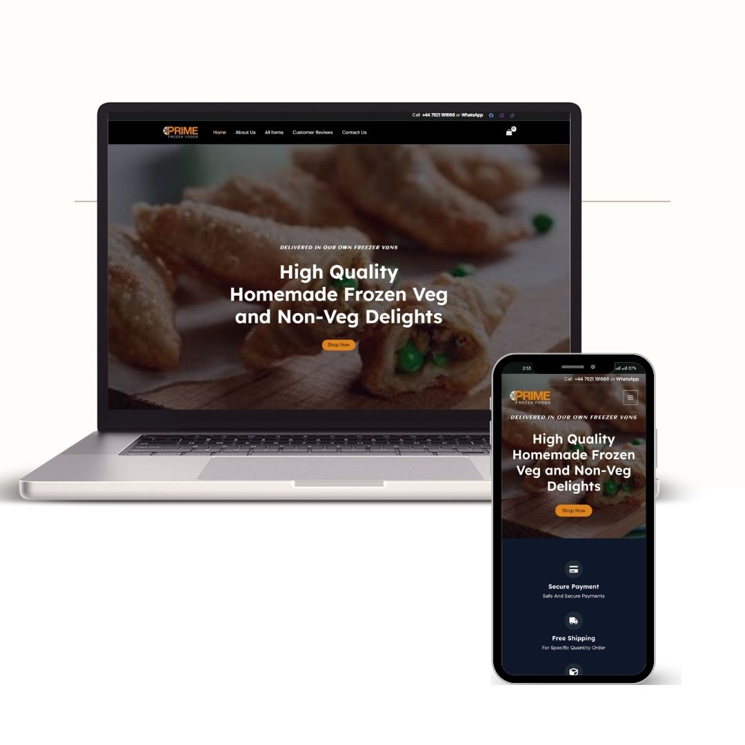 Web Project -Prime Frozen Foods